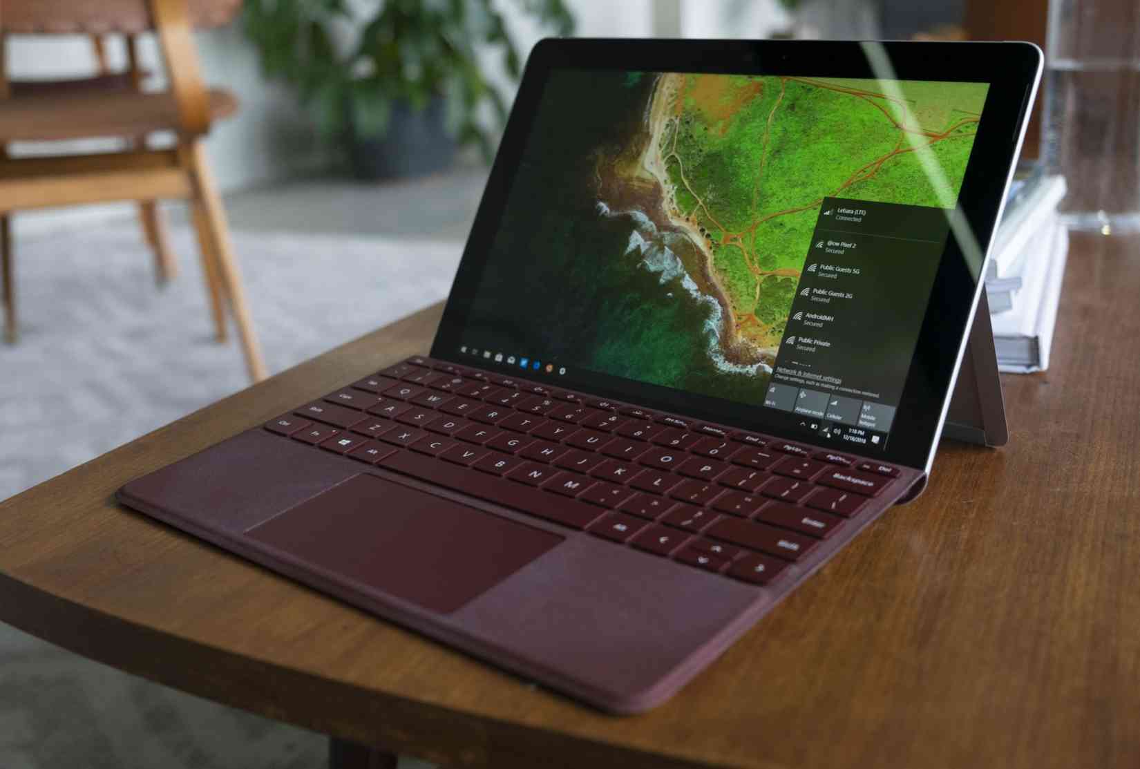 Surface Go with pen and keyboard at work Surface Go with pen and keyboard at work