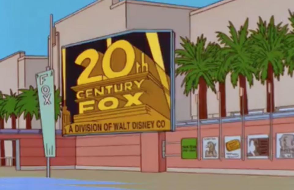 Simpsons Predicts Disney Buying Fox